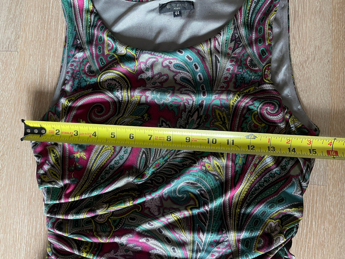 ETRO Tank Dress with iconic Paisley Design, Size 44 EU