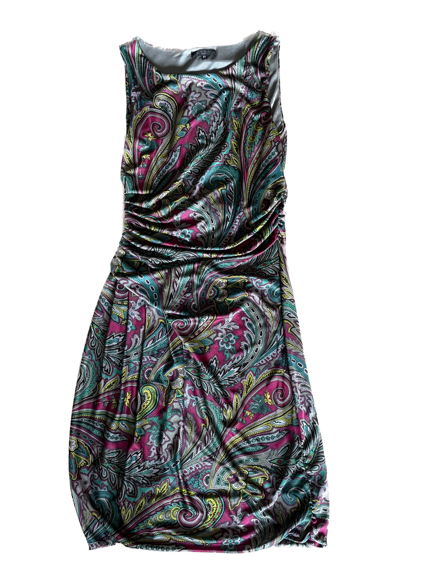 ETRO Tank Dress with iconic Paisley Design, Size 44 EU