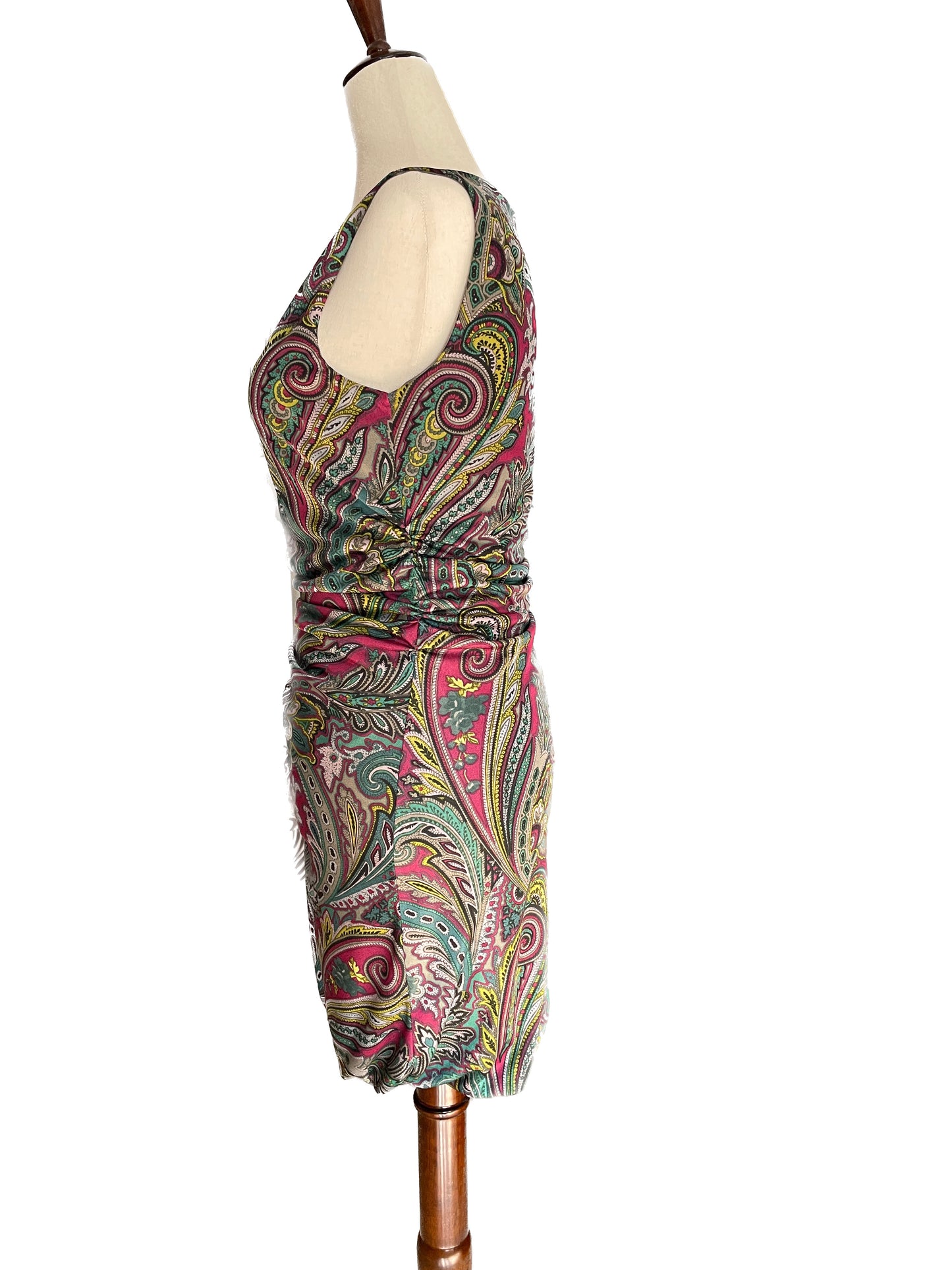 ETRO Tank Dress with iconic Paisley Design, Size 44 EU