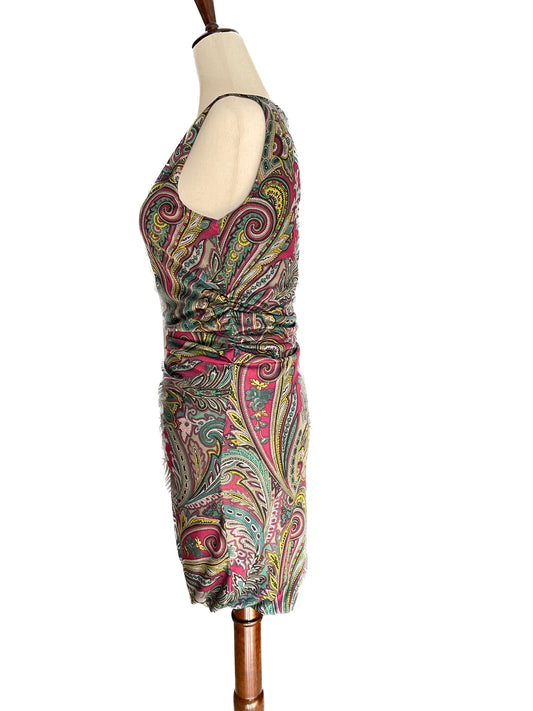 ETRO Tank Dress with iconic Paisley Design, Size 44 EU