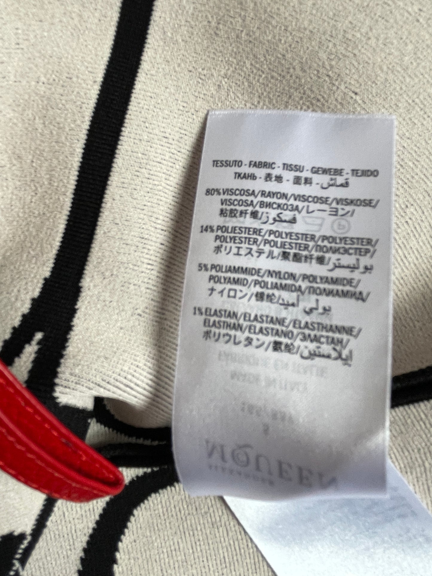 ALEXANDER MCQUEEN Black & White Floral Peplum Cardigan, Size Small