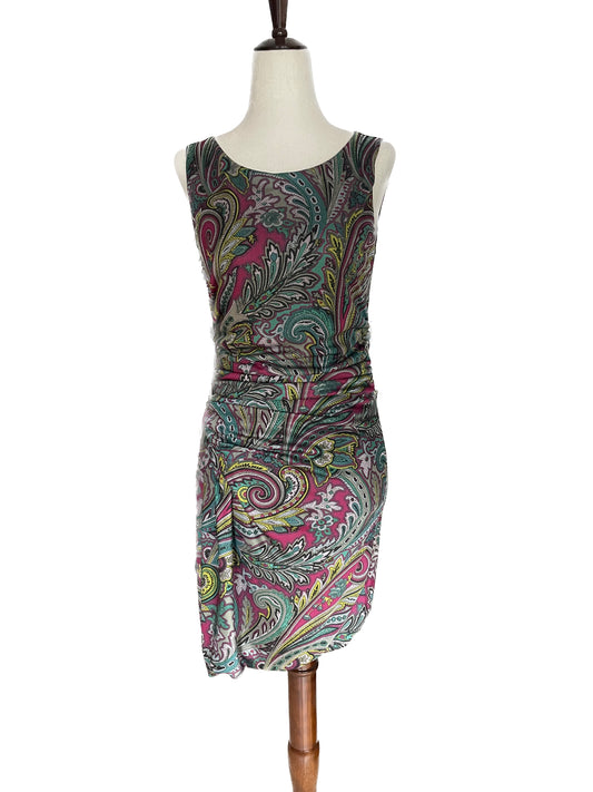 ETRO Tank Dress with iconic Paisley Design, Size 44 EU