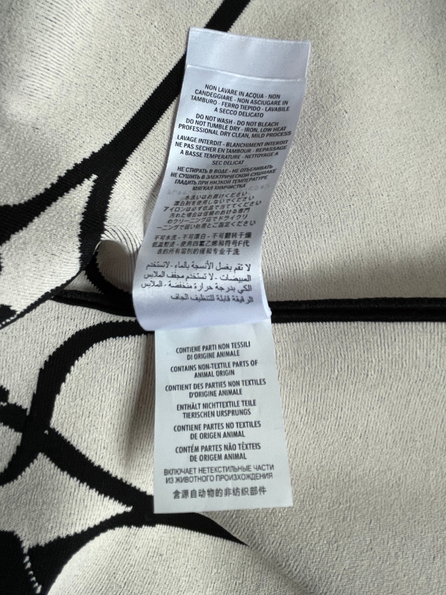 ALEXANDER MCQUEEN Black & White Floral Peplum Cardigan, Size Small