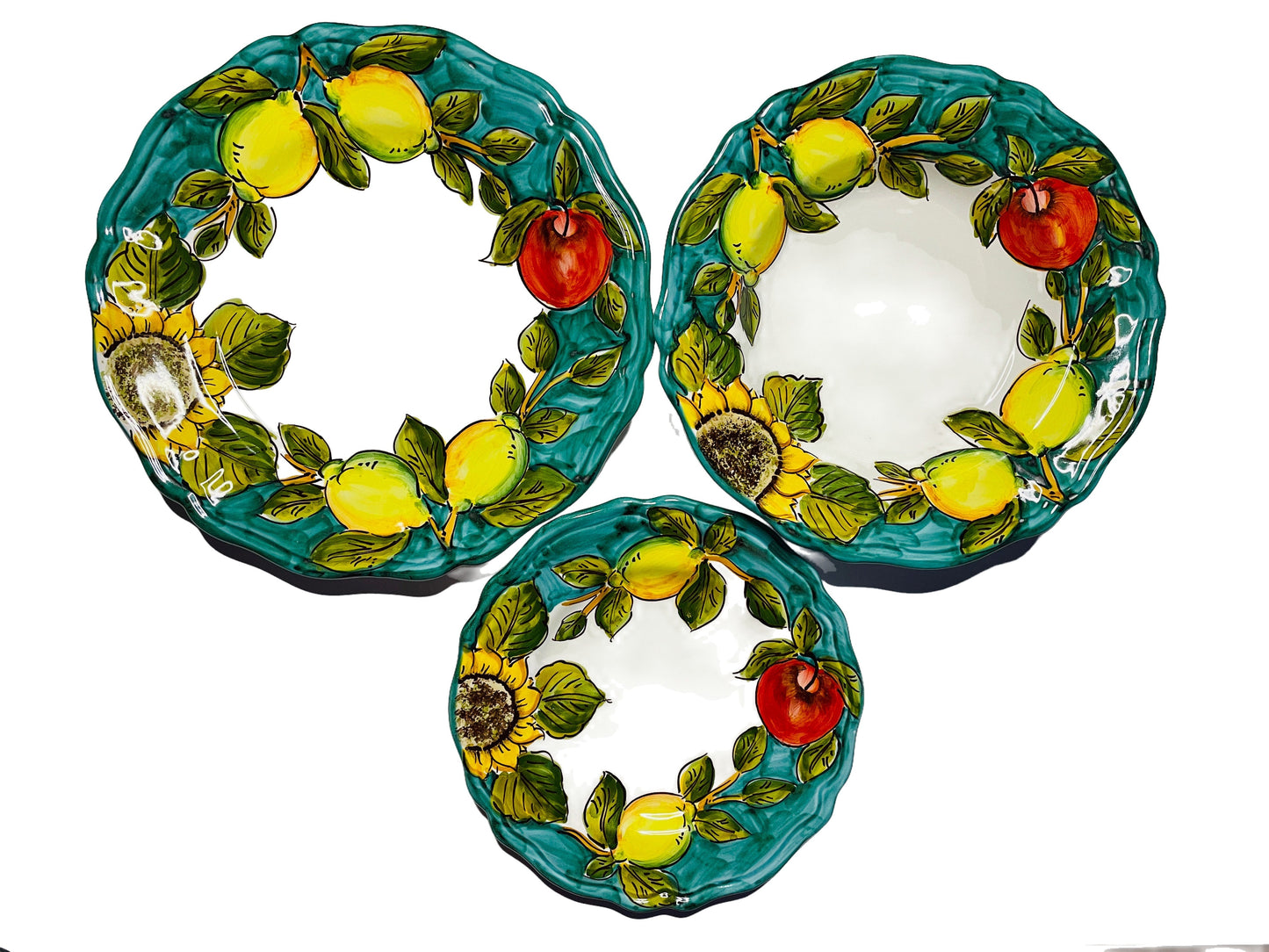 SORRENTO LEMON Scallop Shallow Bowl (10 inches)