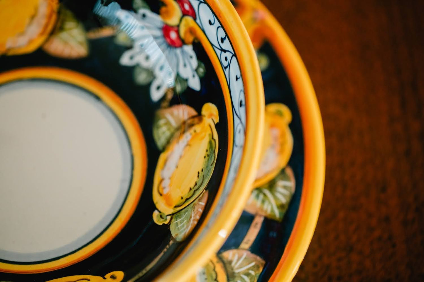 LEMONS BLU NAVY 12 inch Serving Bowl (scodella)