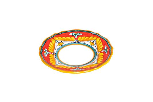 RED MARICA 8.5 inch Scallop Plate