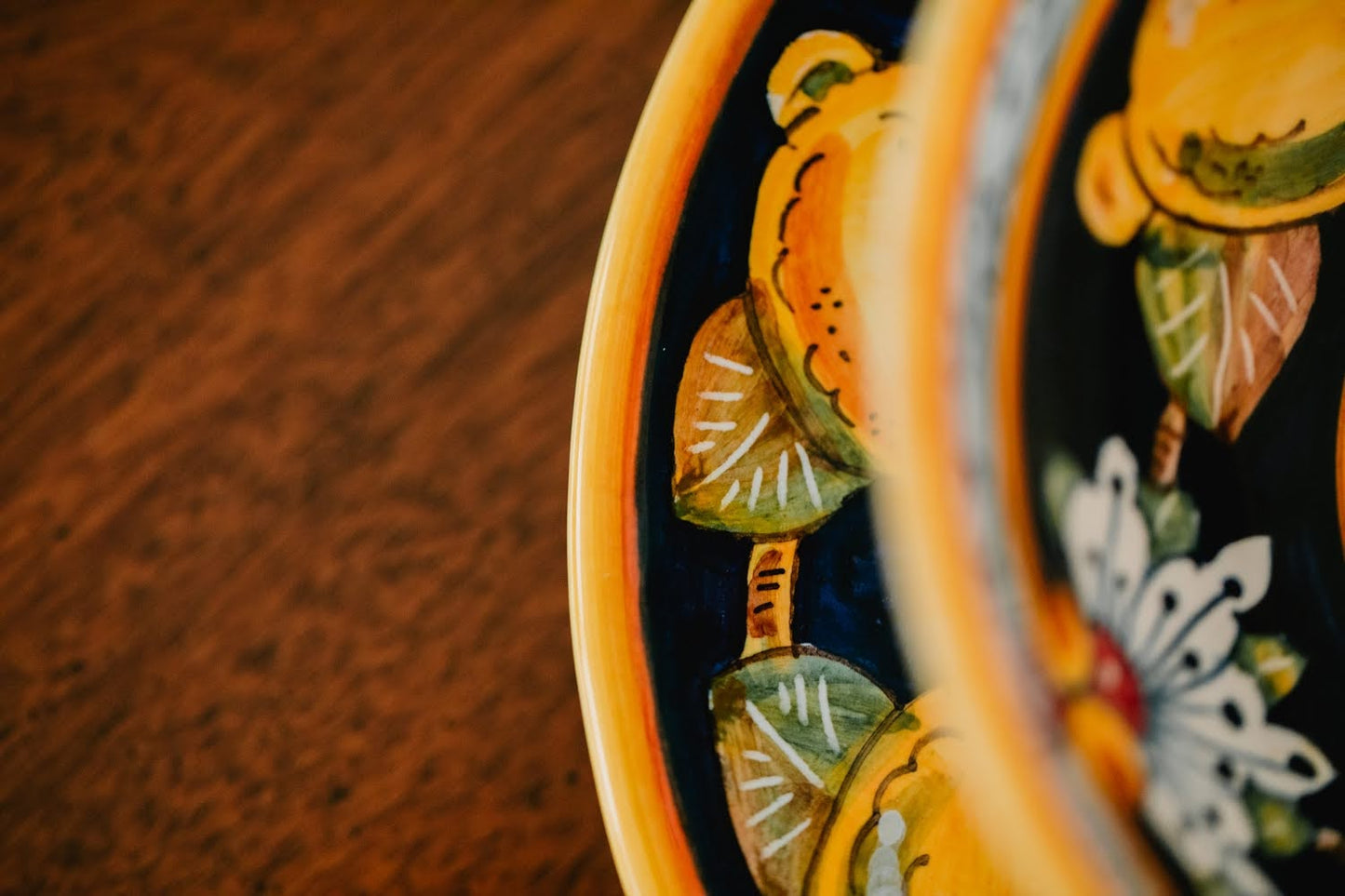 LEMONS BLU NAVY 12 inch Serving Bowl (scodella)