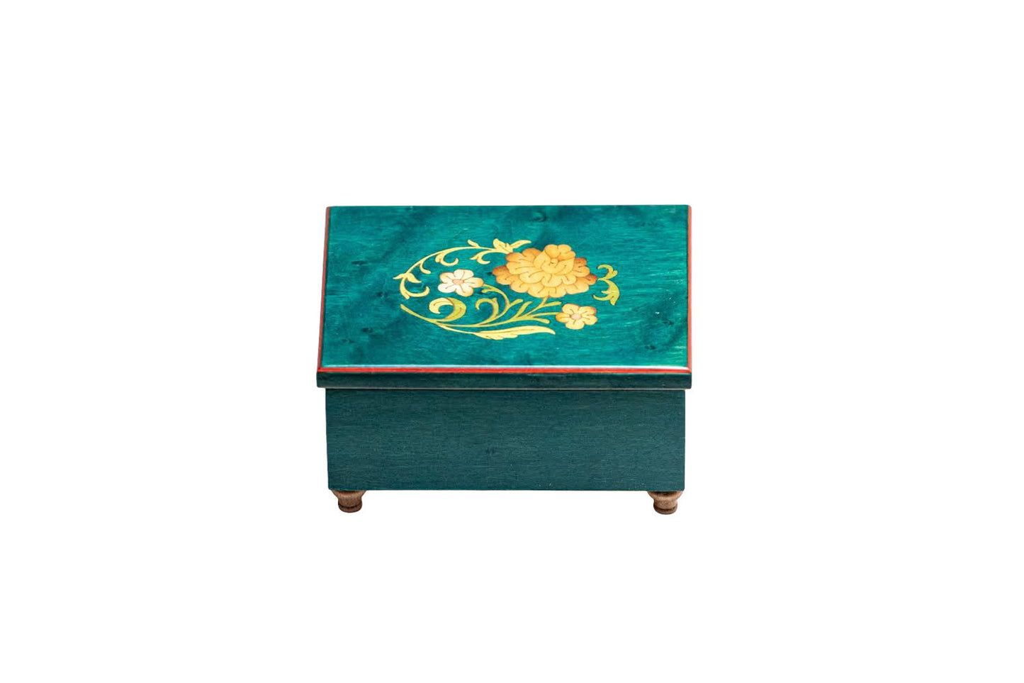 Sorrento Music Box Green Floral in Matte finish