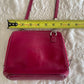 VERA PELLE Fuchsia Leather Cross-Body Bag