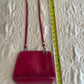 VERA PELLE Fuchsia Leather Cross-Body Bag