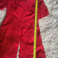 VALENTINO NIGHT 100% Silk Red & White Polka Dot Tunic Blouse, Size 8