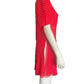VALENTINO NIGHT 100% Silk Red & White Polka Dot Tunic Blouse, Size 8