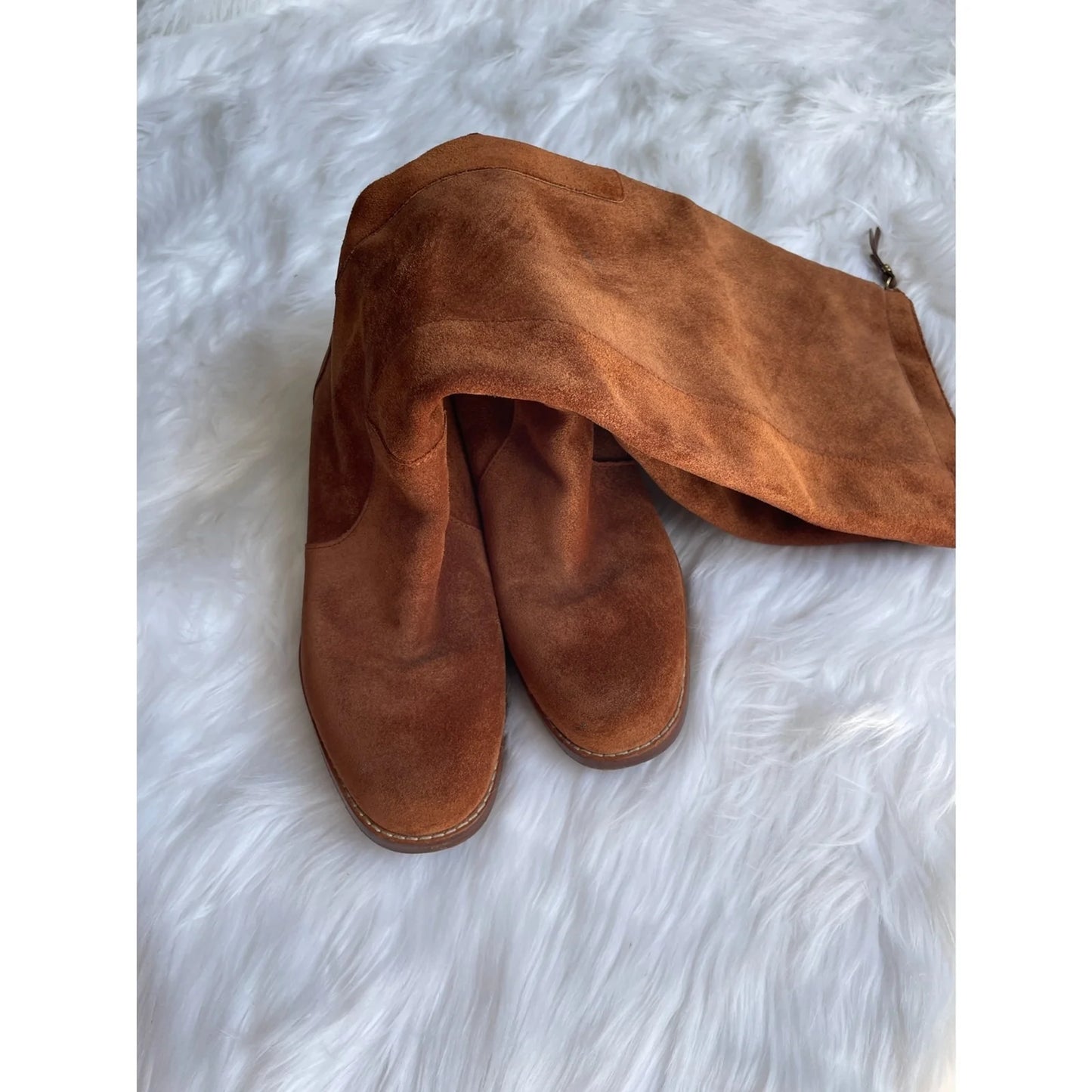 VIA SPIGA Brown Suede Riding Boots – Size 6.5