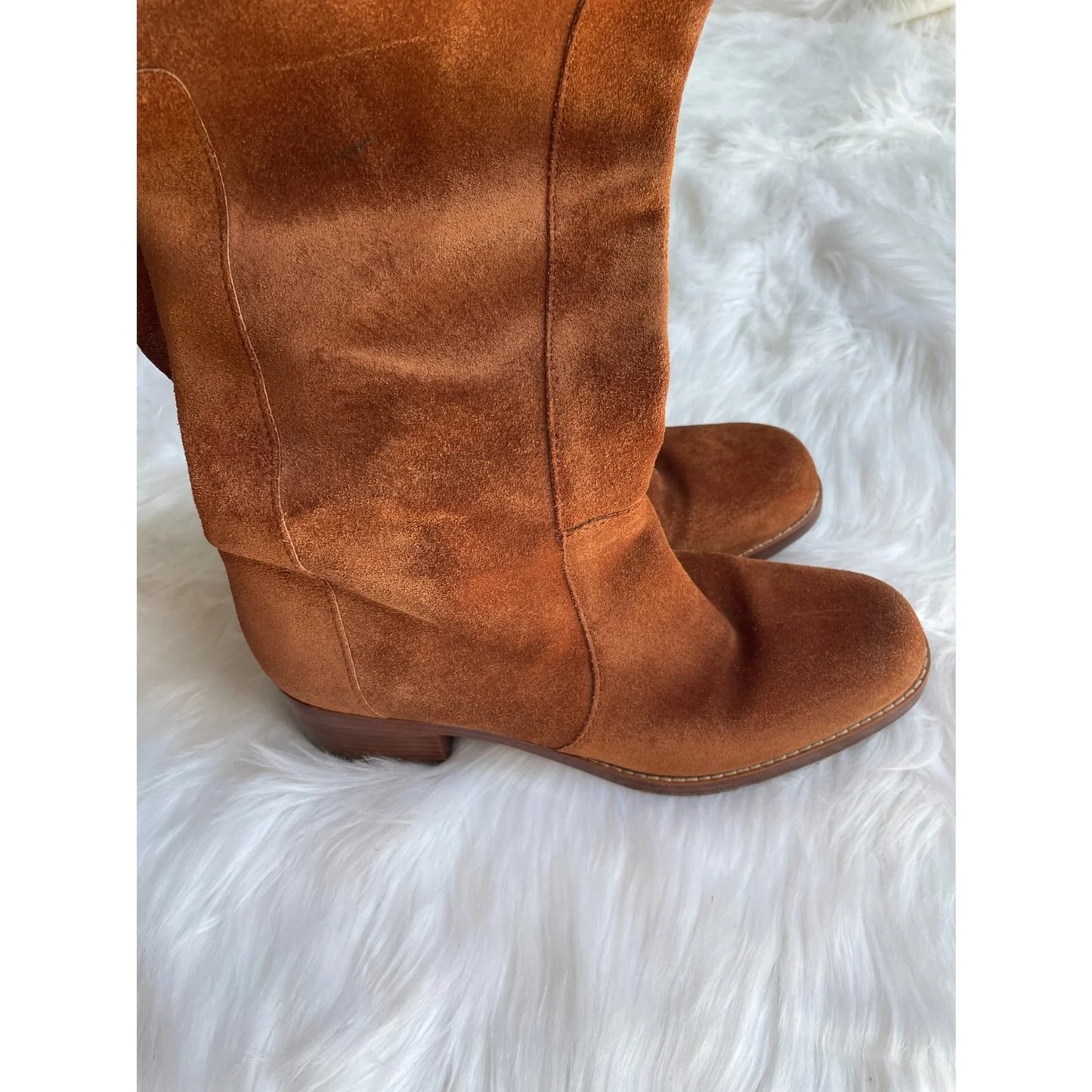 VIA SPIGA Brown Suede Riding Boots – Size 6.5