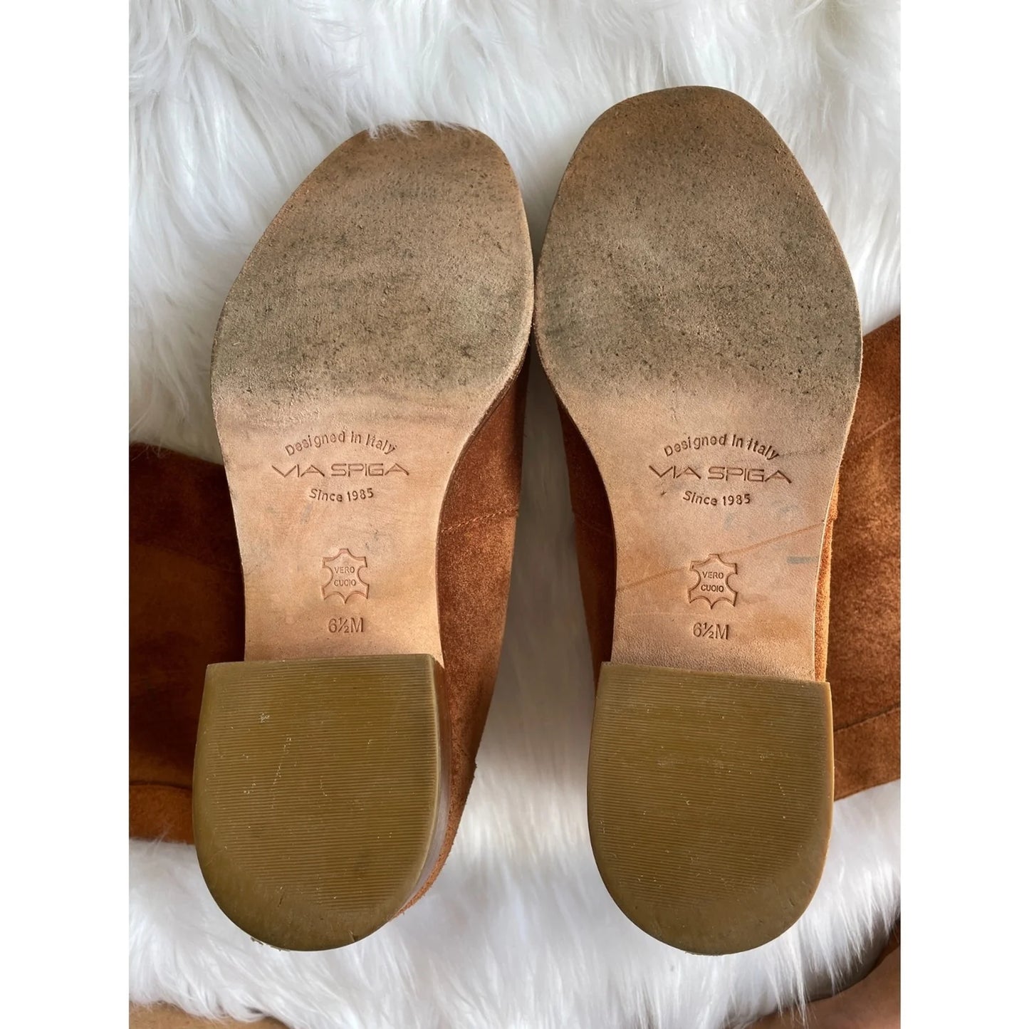 VIA SPIGA Brown Suede Riding Boots – Size 6.5