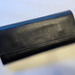 GIGLIODORO Black Calf Leather Tri-Fold Wallet, Made in Italy, Genuine Italian Leather