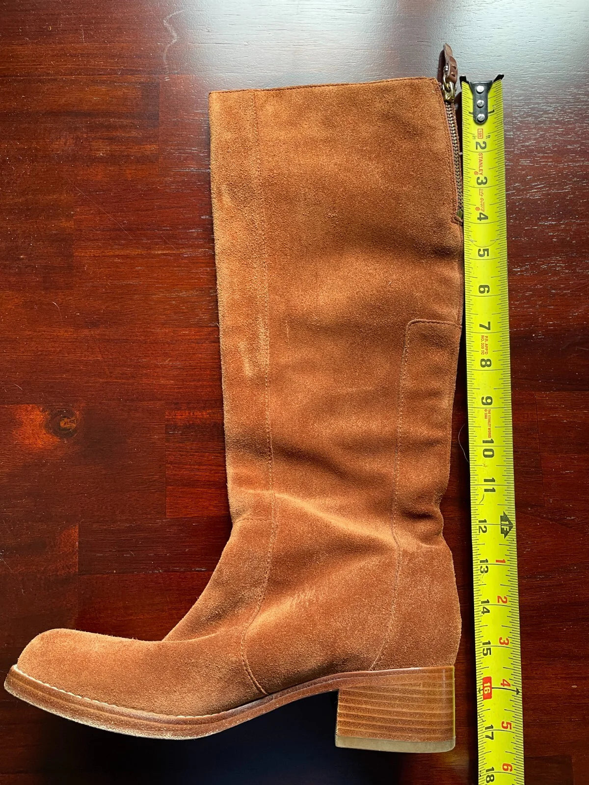 VIA SPIGA Brown Suede Riding Boots – Size 6.5