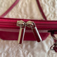 VERA PELLE Fuchsia Leather Cross-Body Bag