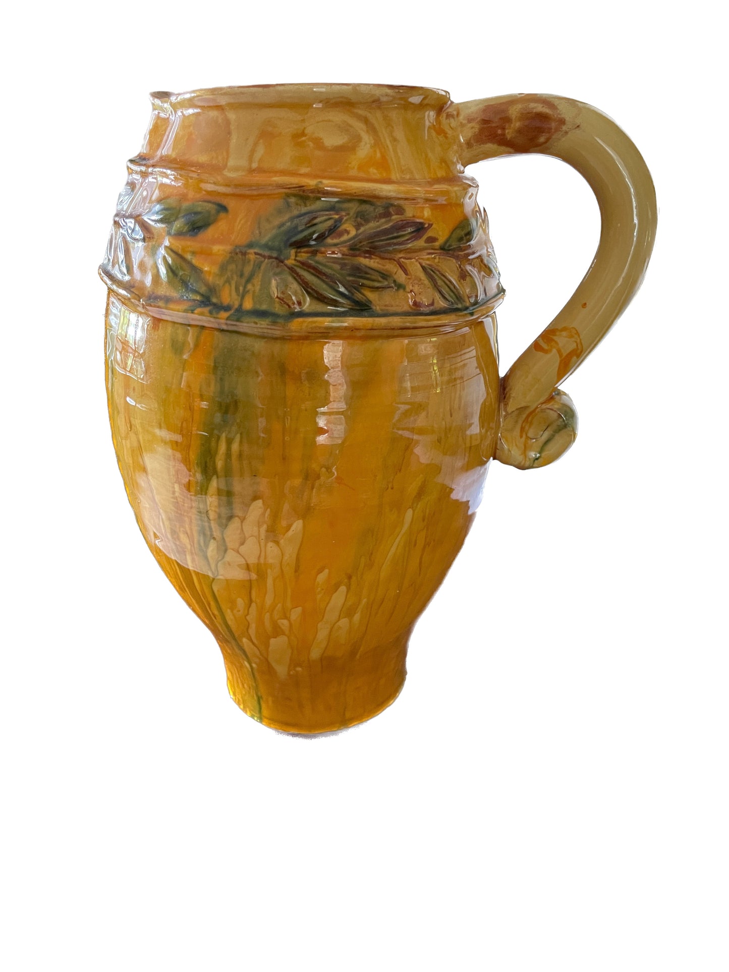 Majolica Terra Cotta Pitcher