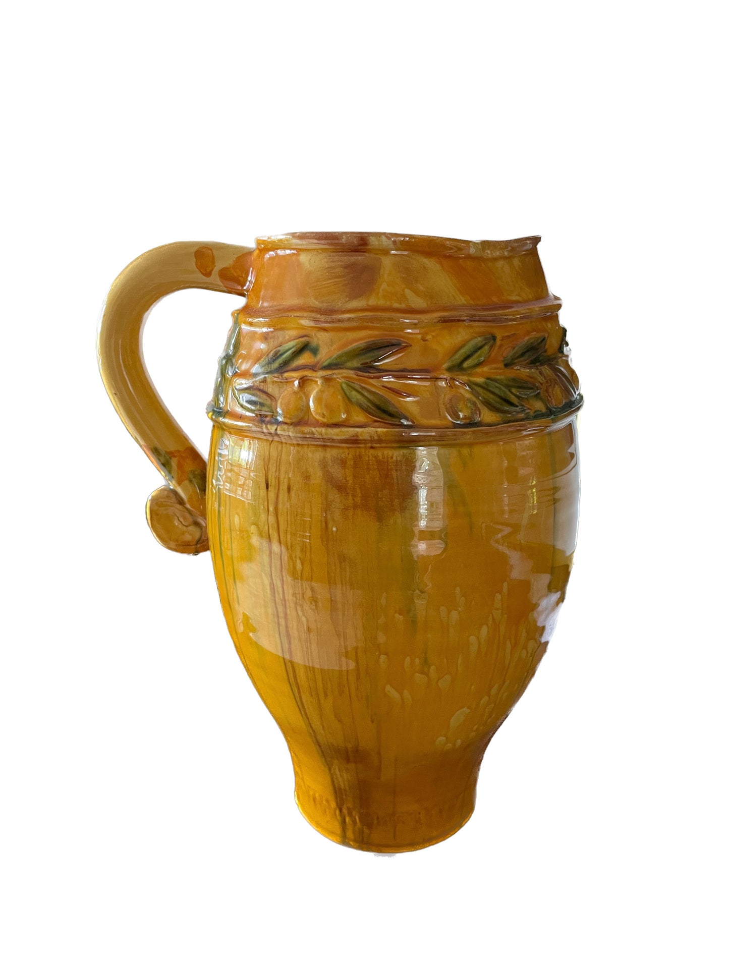 Majolica Terra Cotta Pitcher