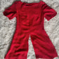 VALENTINO NIGHT 100% Silk Red & White Polka Dot Tunic Blouse, Size 8