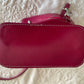 VERA PELLE Fuchsia Leather Cross-Body Bag