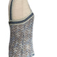 MISSONI Blue & Gray Crochet Tank Top, Size 42 EU