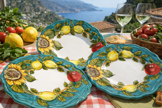 SORRENTO LEMON Scallop Shallow Bowl (10 inches)
