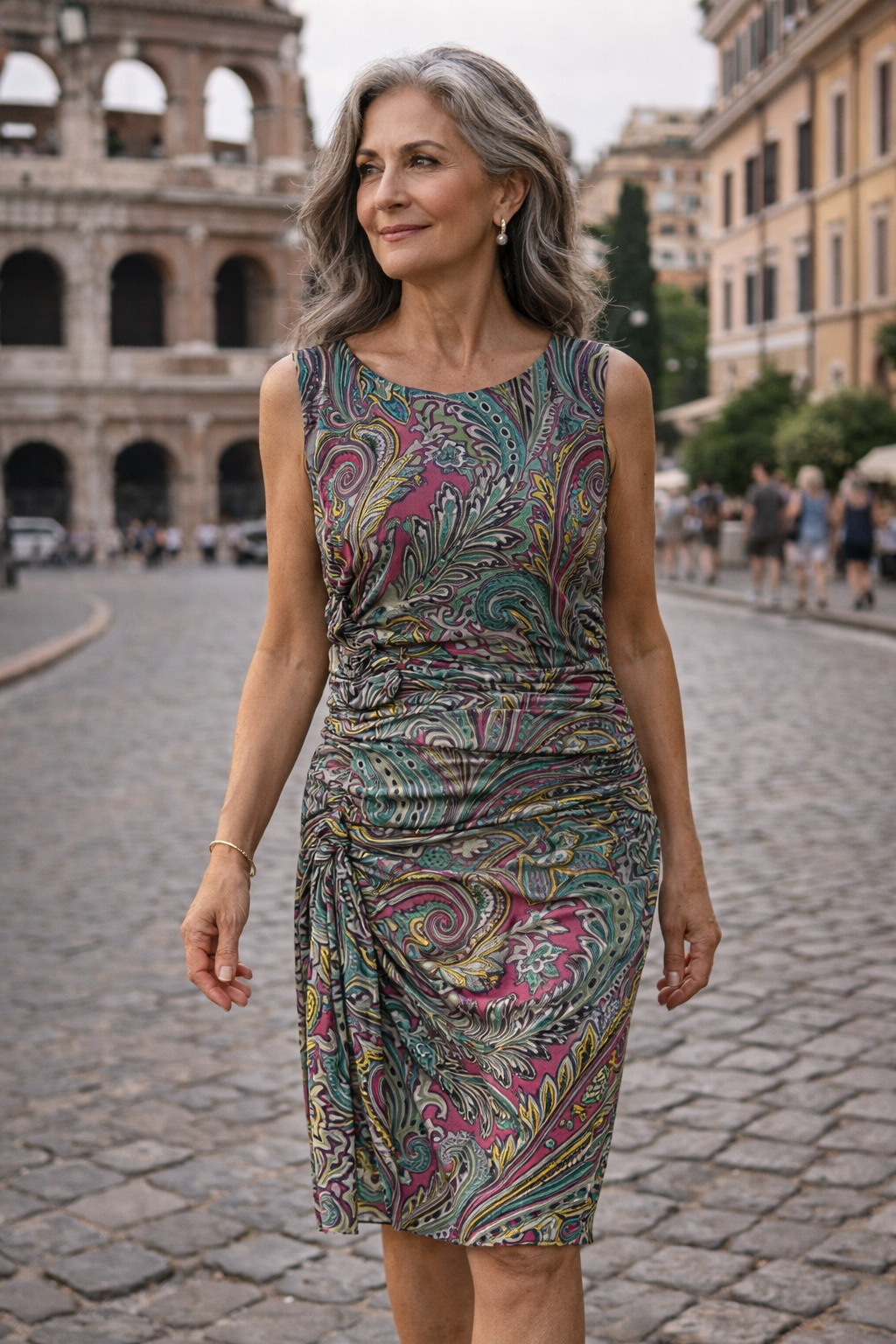ETRO Paisley Wrap-Front Tank Dress – Made in Italy (EU 44)