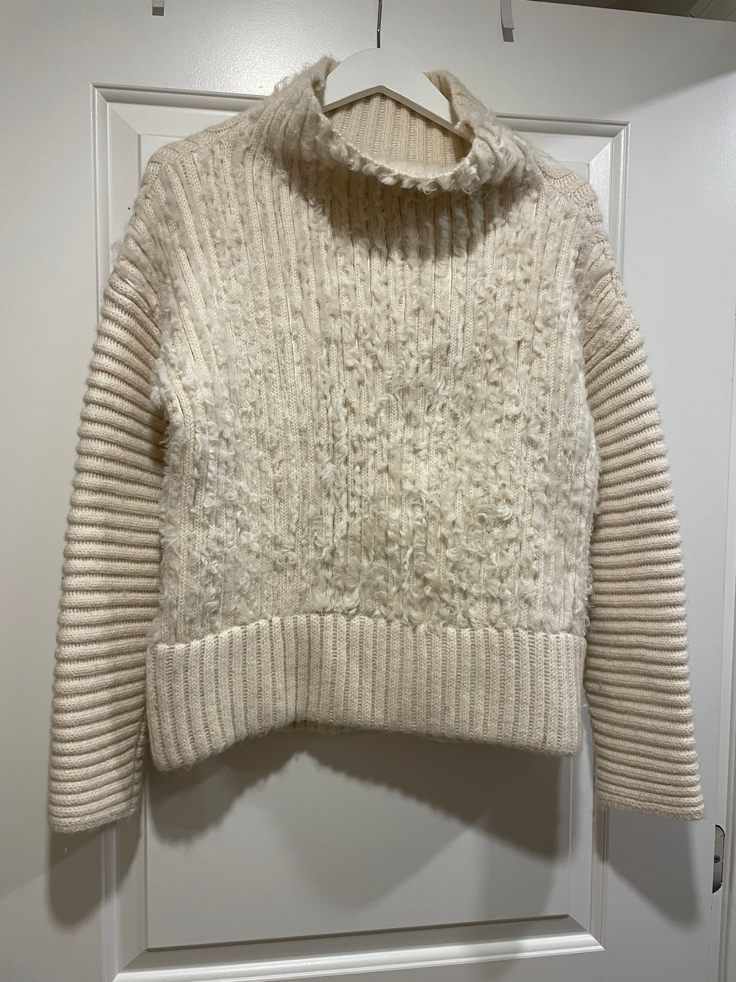 Cedric Charlier Ivory Alpaca Blend Sweater | Made in Italy