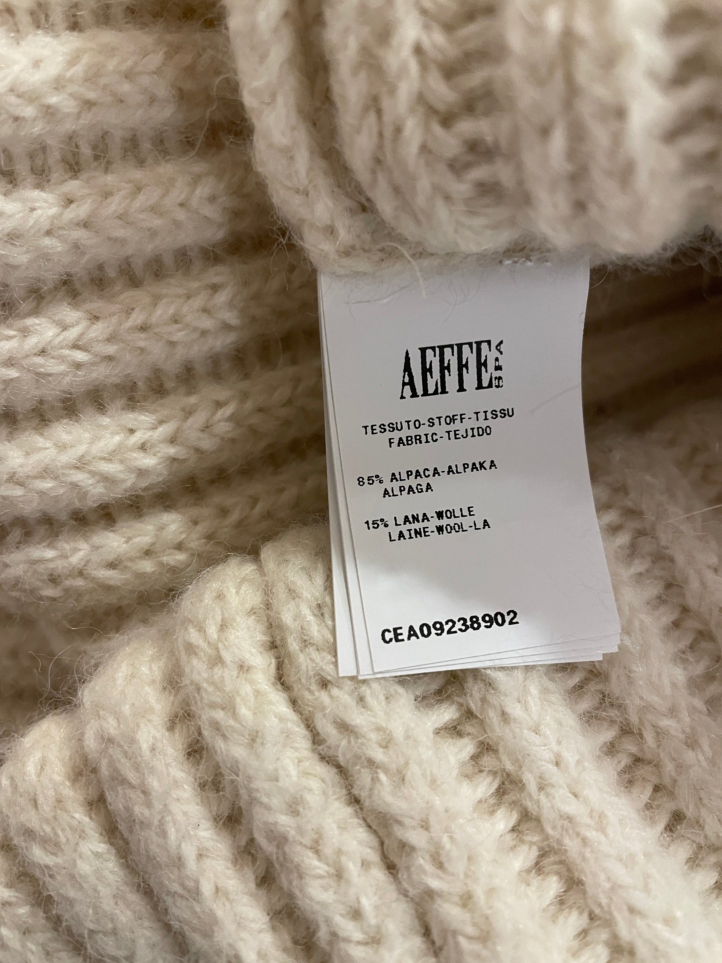 Cedric Charlier Ivory Alpaca Blend Sweater | Made in Italy