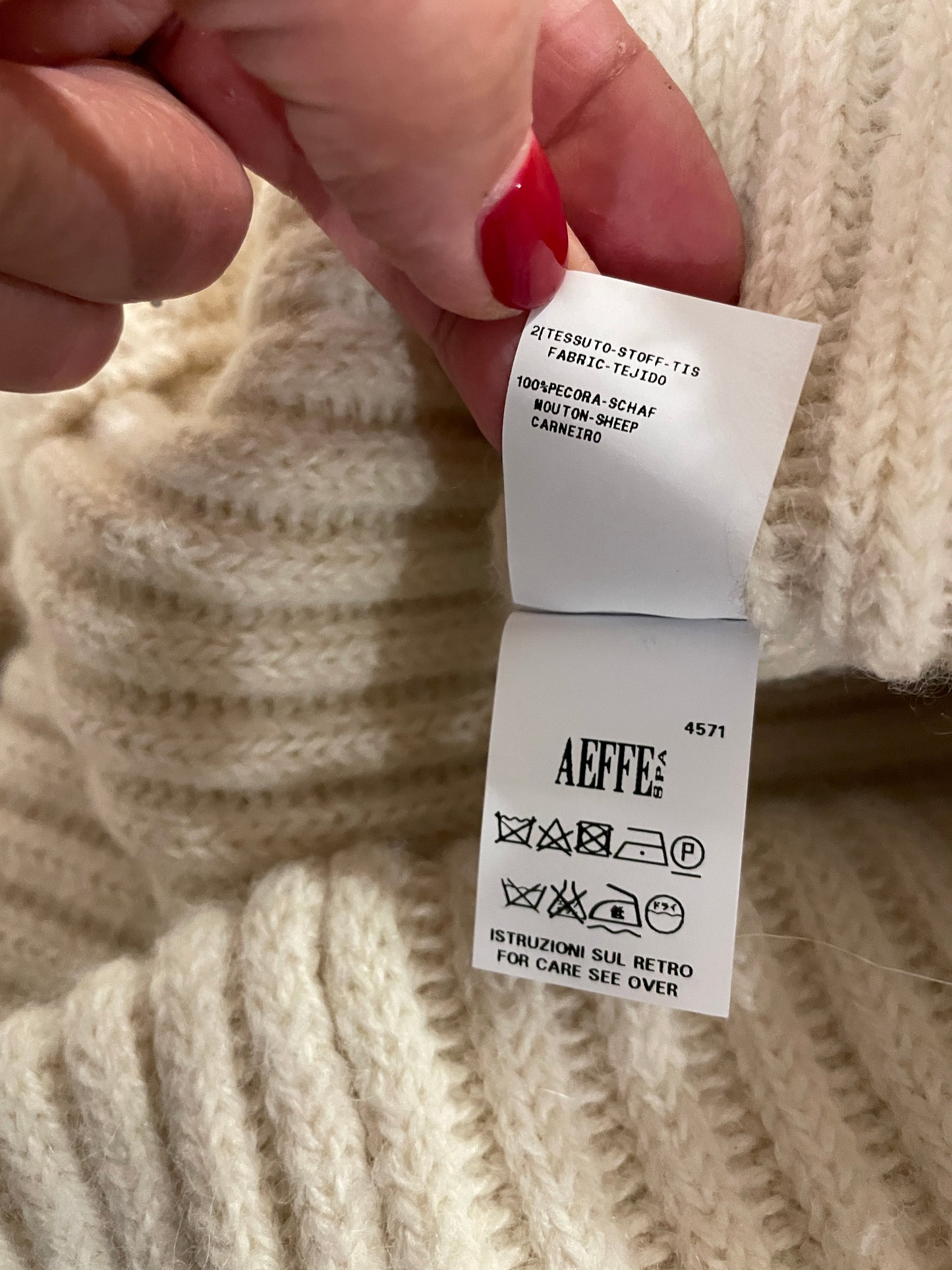 Cedric Charlier Ivory Alpaca Blend Sweater | Made in Italy