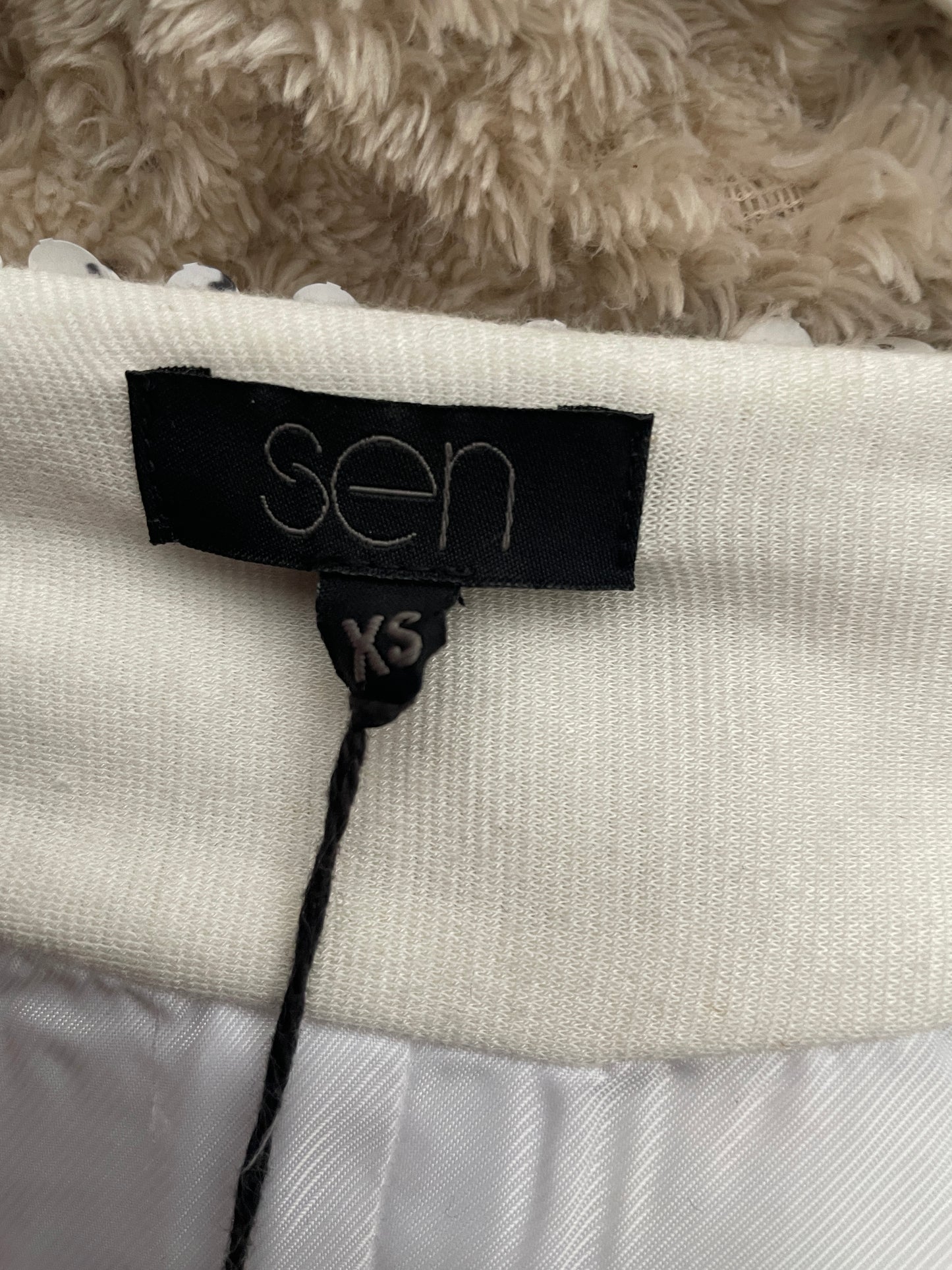 SEN Milan Sequin Jacket – Black & White