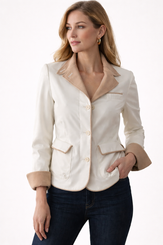 Loro Piana Cream Cashmere Jacket – IT 40 (Small)
