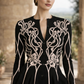 Alexander McQueen Peplum Intarsia Cardigan