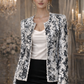 SEN Milan Sequin Jacket – Black & White