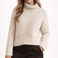Cedric Charlier Ivory Alpaca Blend Sweater | Made in Italy