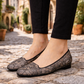 Valentino Garavani Caviar Crystal Lace Smoking Slippers