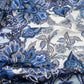 100% Pure Silk Blue Gray Paisley Scarf