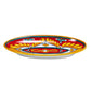 RED MARICA 8 inch Oval Tray
