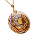 Linea LUXURY Gold and Orange Large Round Necklace