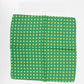 Italian Silk Pocket Square – Green Polka Dot
