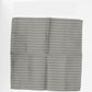 Italian Silk Pocket Square – Grey Fine Stripe