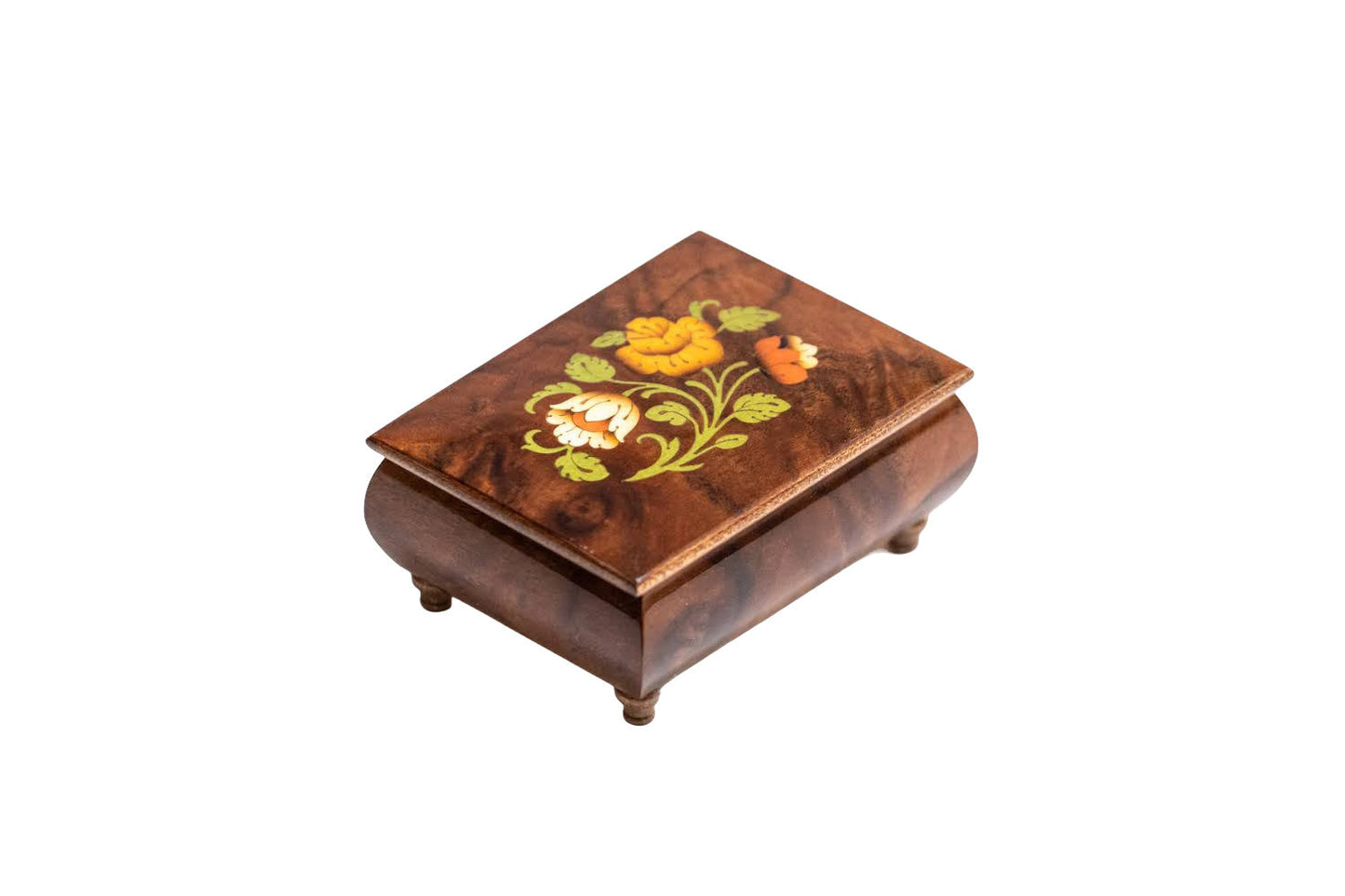 Sorrento Music Box Brown Floral in Glossy finish