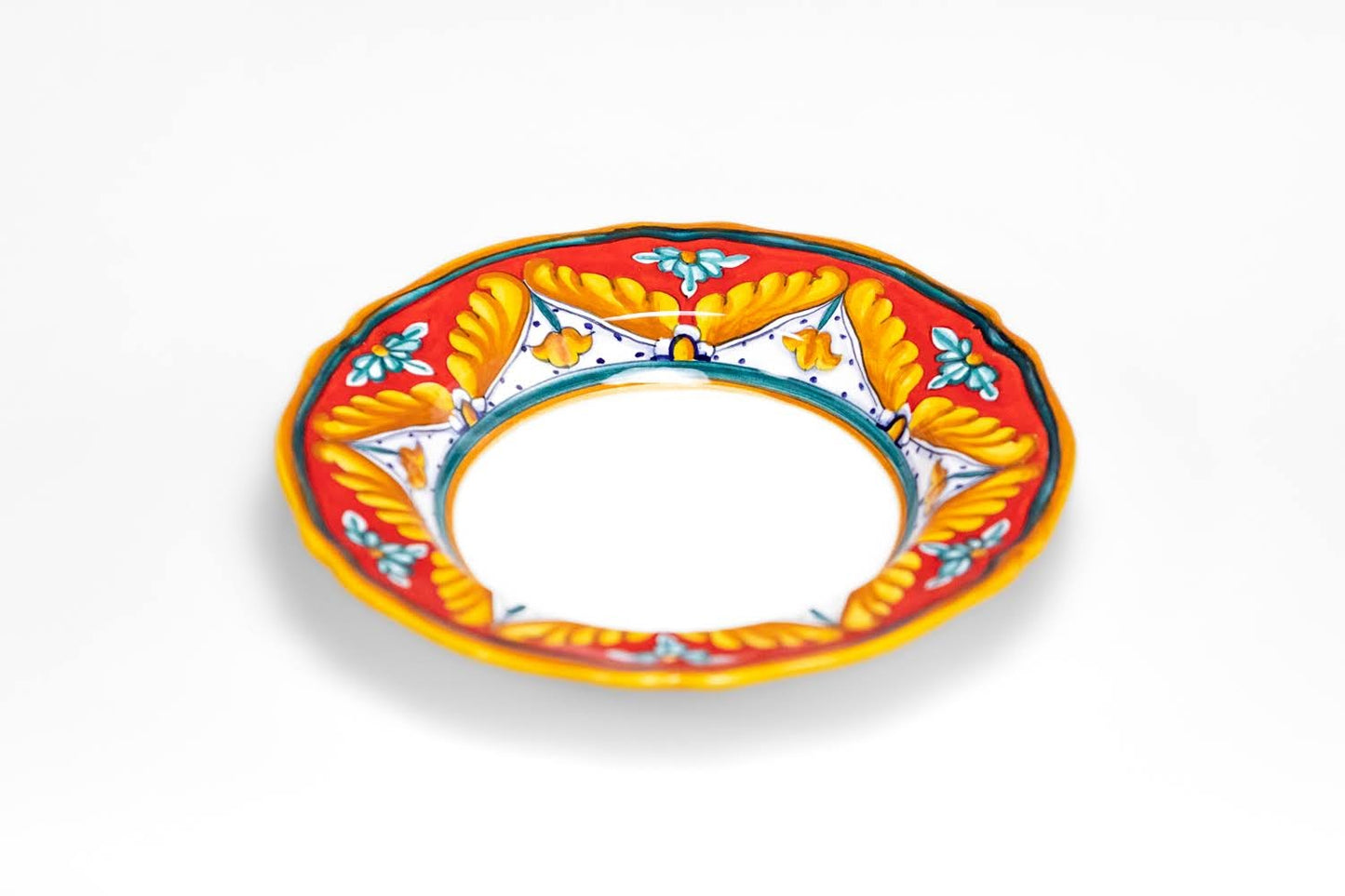 RED MARICA 11 inch Scallop Plate