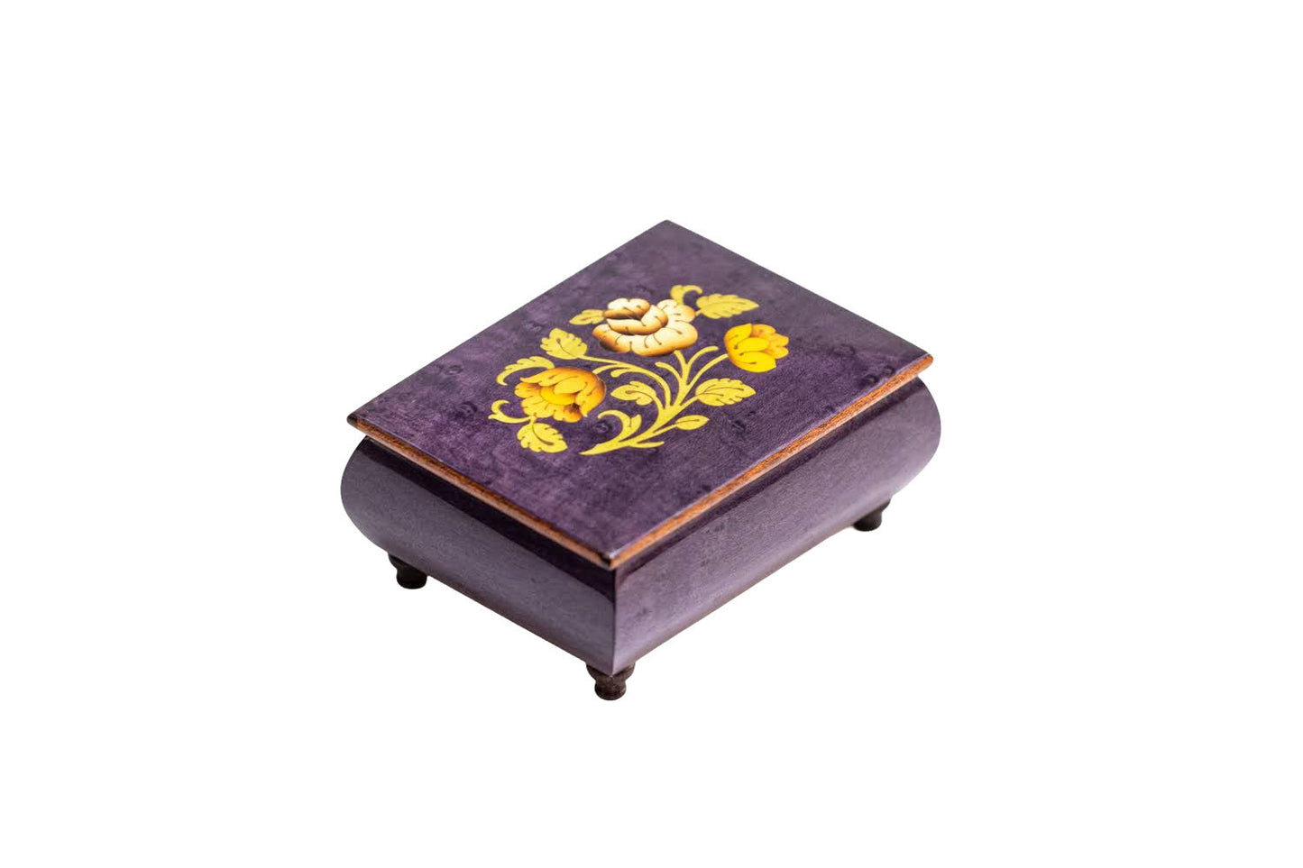 Sorrento Music Box Purple Floral in Glossy finish