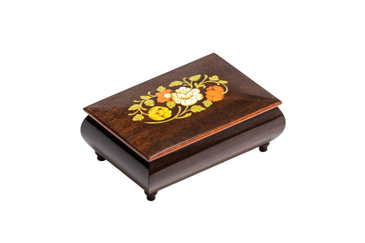 Sorrento Music Box Dark Brown Floral in Glossy finish