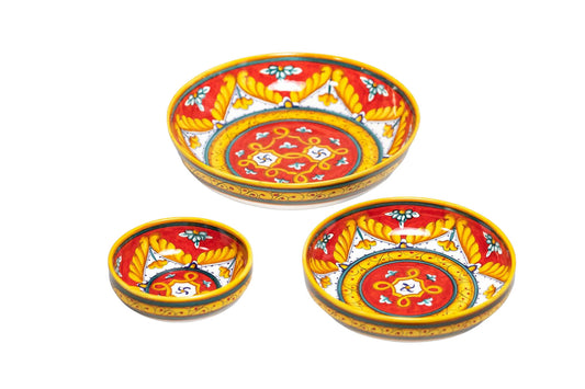 RED MARICA 10 inch Low Bowl (scodella)