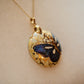 Linea LUXURY Gold and Blue Butterfly Small Round Necklace