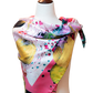 100% Pure Silk Multi-Color Abstract Scarf